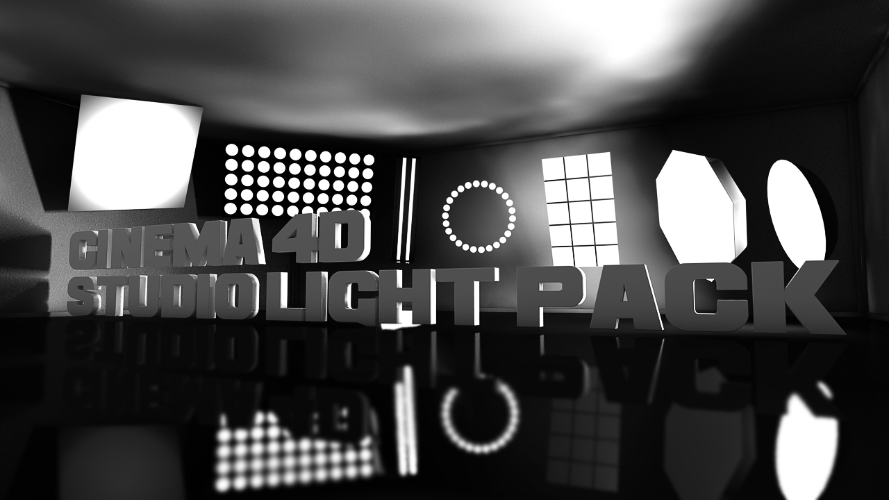 Free Studio lights Pack for Cinema 4D