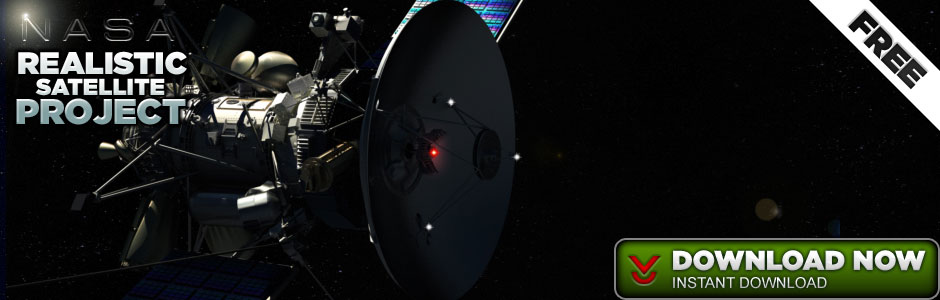 Satellite Cinema 4D Model