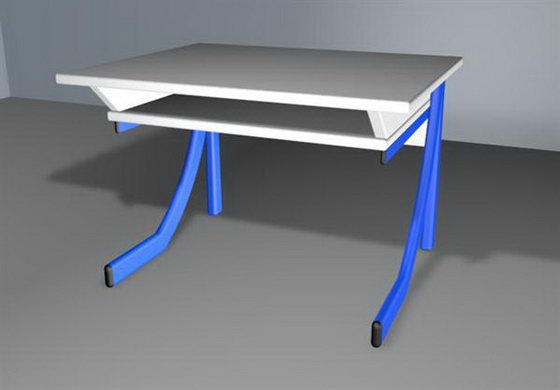 Free Cinema 4D School Desk 3D Model