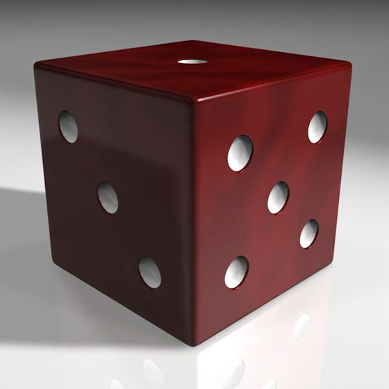 3d Casino Dice Model