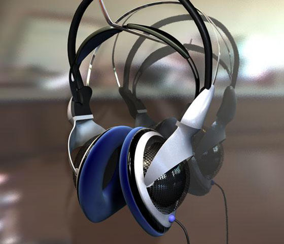 C4D Free Headphones 3D Model