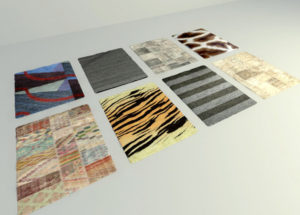 8 Different Carpets Free 3D Model