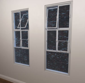 Anitque Windows Free 3D Model