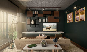 Architectural Interior Scene 3D Model