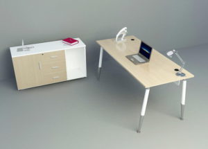 Basic Office Furniture 3D Model