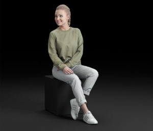 Casual Woman People 3D Model