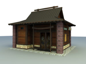 Chinese Building 3D Model