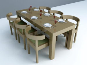 Dining Set 3D Model