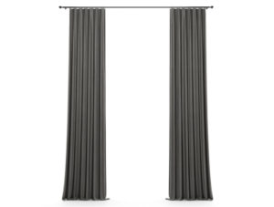 Draped Curtains 3D Model