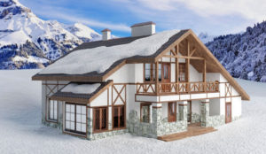 Free 3D Chalet House Model