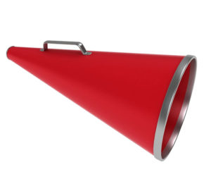 Free 3d  Red Cheerleader Megaphone