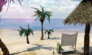 Free C4D Beach Scene