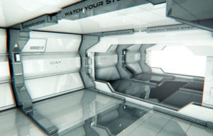 Free Cinema 4D Sci-Fi Room Scene