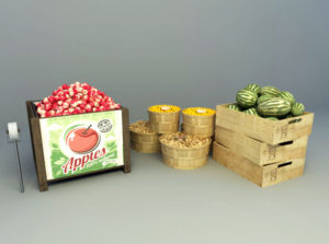 Friut Market Display 3D Model