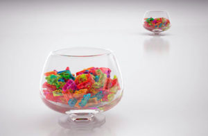 Glass Bowl With Candies 3D Model