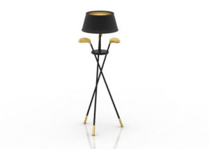 Golf Style Floor Lamp 3D Model