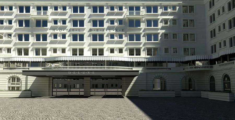 Hotel Design Exterior Scene