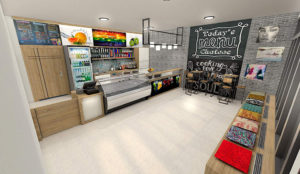 Juice Bars 3D Interior Scene