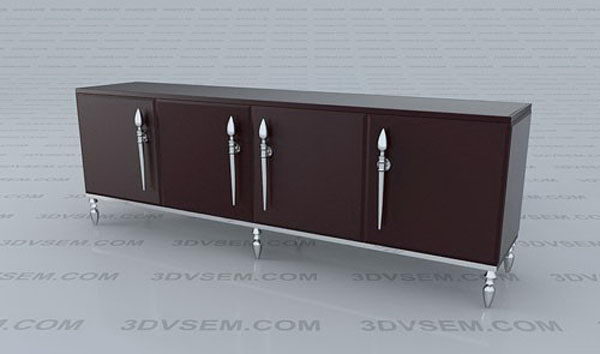 Lacquer Cabinet 3D Model