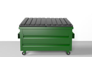 Low Poly Dumpster 3D Model