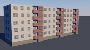 Low poly Simple Apartment 3D Model