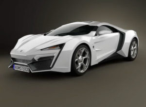 Lykan HyperSport Car 3D Model