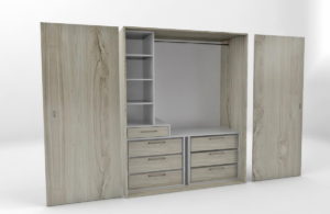 Melamine Wardrobe Free 3D Model