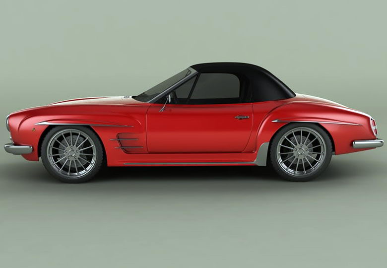 Mercedes 190 SL 3D Model