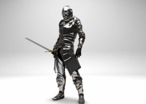 Metallic Knight Free 3D Model