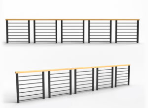 Modern Railing for Balcony Free 3D Model