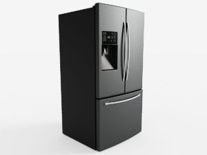 Modern Smart Fridge 3D Model