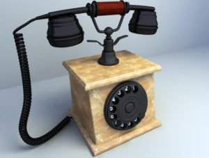 Old Marble Phone 3D Model