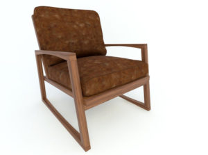 Old Model Armchair Free 3D Model