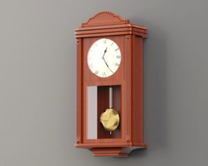 Old Wall Clock 3D Model