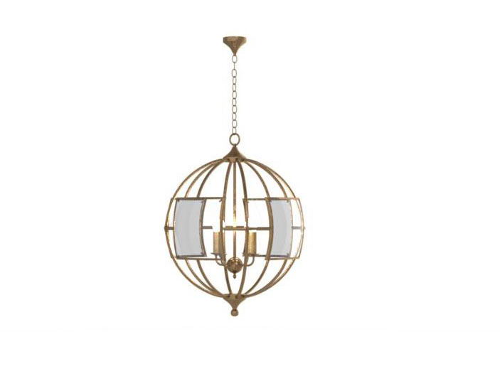 Original Style Gilded Chandelier 3D Model