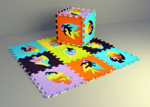 Plastic Kids Carpet 3D Model