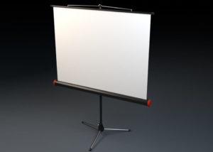 Projector Screen 3D Model