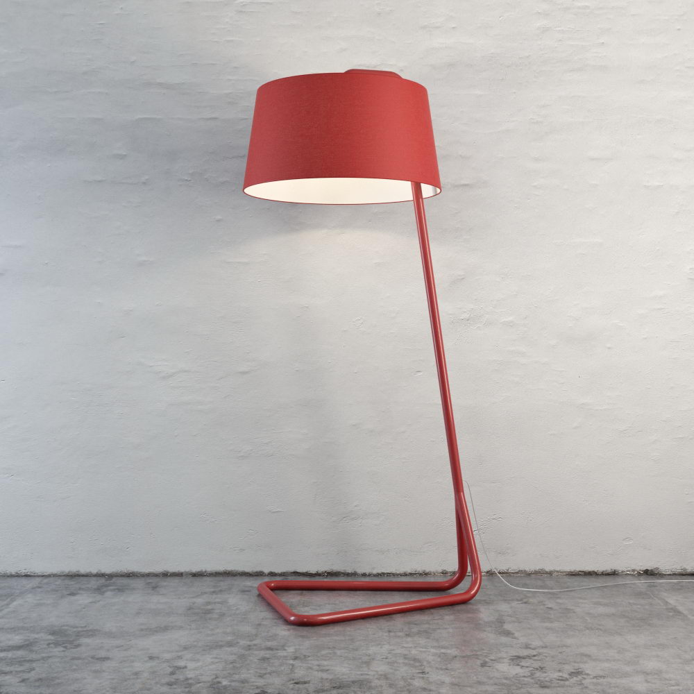 Red Floor Lamp 3D Model