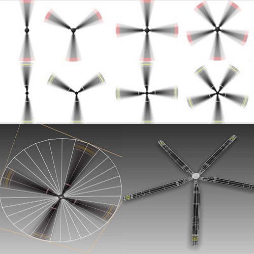 Rotor Blur 3D Model