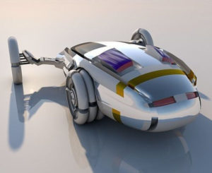 Sci-Fi Car 3D Model