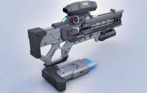 Sci-fi Rifle Free 3D Model