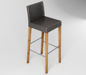 Simple Bar Stool 3D Model