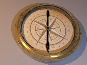 Simple Design Compass 3D Model