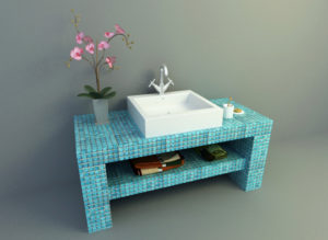 Simple Fashion Bath 3D Model