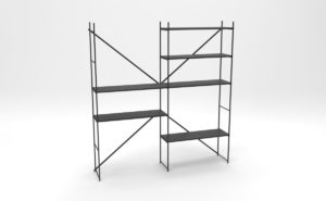 Simple Metal Shelf 3D Model