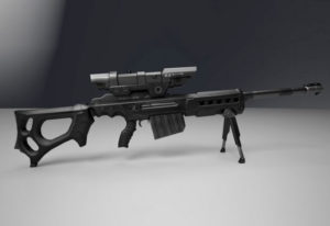 Sniper Rifle 3D Model