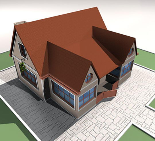 Southwest style home 3D Model