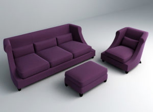 Standart Sofa Set 3D Model