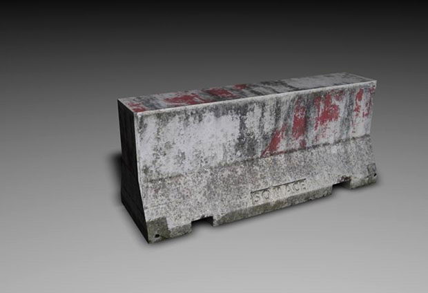 Stone Barrier 3D Model