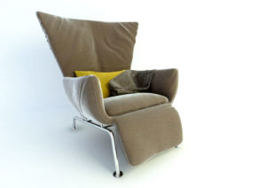 Twill Armchair Free 3D Model